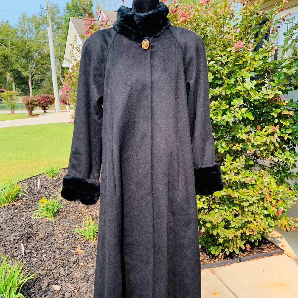 Donny Brook Faux Fur Wool Coat
